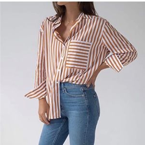 AYR the deep end striped button down